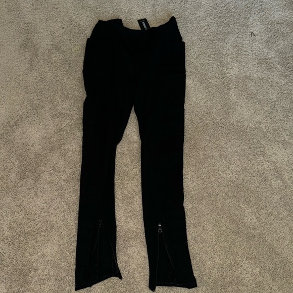 Demobaza high waisted stretchy trousers leggings size L - Picture 1 of 6